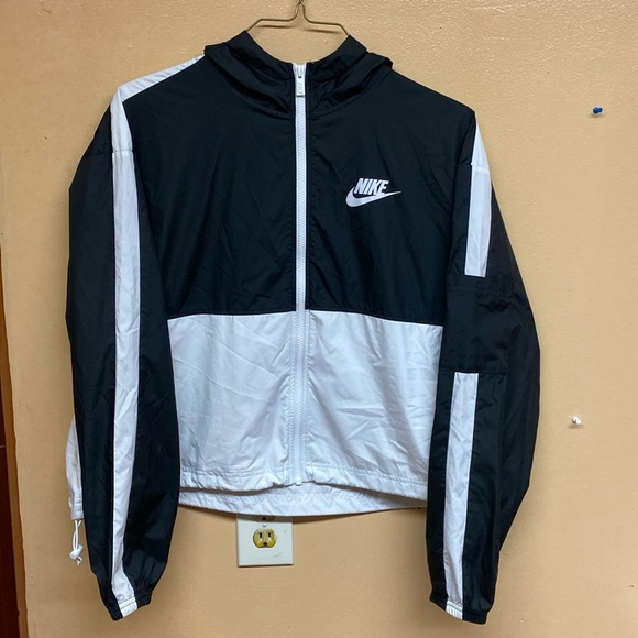 Nike Jackets & Blazers - Nike Crop Trop Windbreaker “Black White”